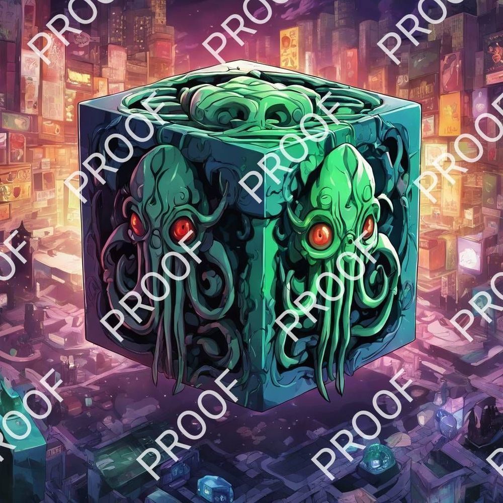 " Cthulhu" 12x10 Picture Photo Image AI Art limited edition COA